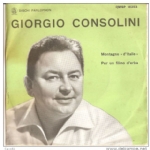 Giorgio Consolini ‎ Montagne D’Italie / Per Un Filino D’Erba