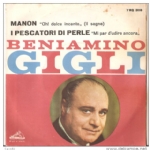 Beniamino Gigli Manon - I Pescatori DI Perle
