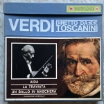 VERDI diretto da Toscanini. Aida. La Traviata. Un ballo in maschera. COFANETTO 8 dischi. Selezione dal Readers Digest