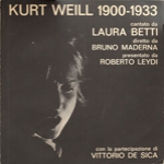 KURT WEILL 1900-1933